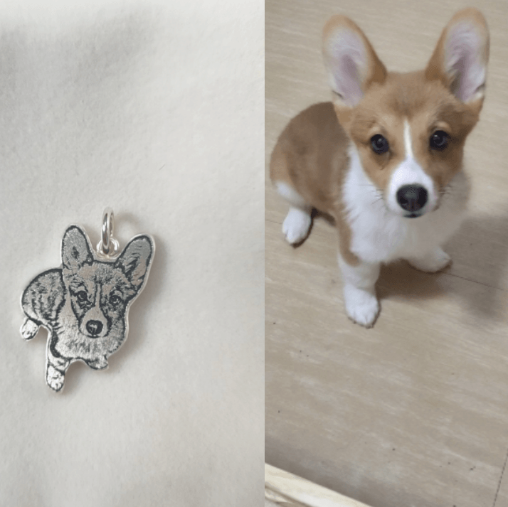 Silhouette Necklace - Customised with Pet Photo - Petomise NZ