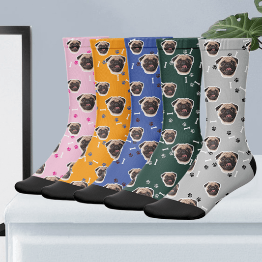 Custom Pet Face Socks - Petomise NZ