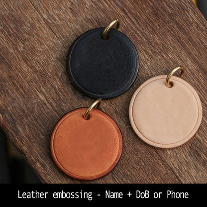 Custom Dog/Cat Genuine Leather Collar & Tag - Petomise NZ