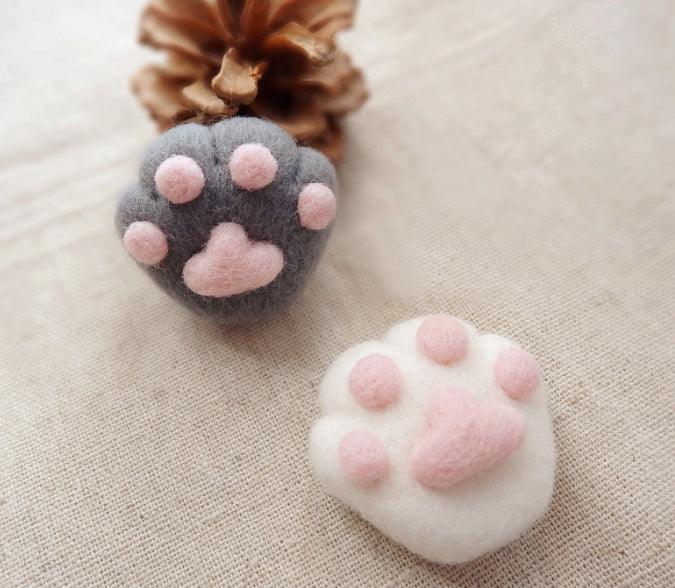 Felted Wool Paw Keyring - Customise with Photos - Petomise NZ